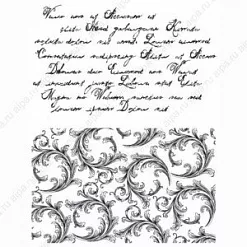 Набор штампов "Письмо, завитки" (Viva Decor)