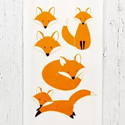 Набор термонаклеек 7х10 см "Лисички"