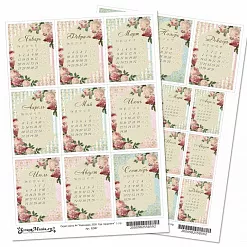Скрап-карта А4 "Календарь 2020. Сад герцогини" (ScrapMania)