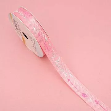 Лента репсовая с серебрением "Dream", ширина 1,5 см, длина 5 м (АртУзор)