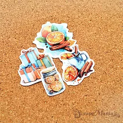 Набор высечек из бумаги "Снежинки-мандаринки", 42  шт (ScrapMania)