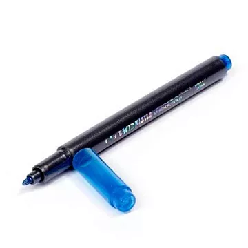 Маркер с блестками, толщина 1-2 мм, цвет синий (Marvy Uchida)