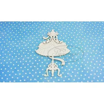 Украшение из чипборда "Золушка. Манекен с платьем" (Рукоделушка)