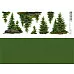 Лист с картинками 10х30 см "Тайга. Ели" (ScrapMania)