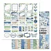 Набор бумаги 20х20 см "Океания", 12 листов (ScrapMania)