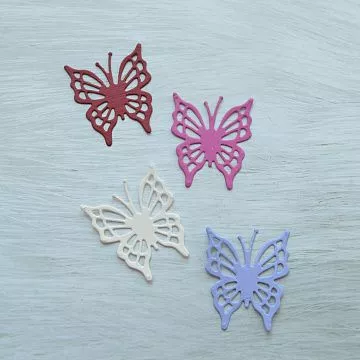 Набор вырубок "Бабочки", цвет ягодный, фуксия, сиреневый
