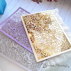 Нож "Кружево. Цветы сказочные. Фон", 10х15 см (ScrapMania)