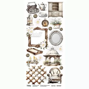 Бумага 13х27 см "Винтажная рапсодия 7" (Fantasy)