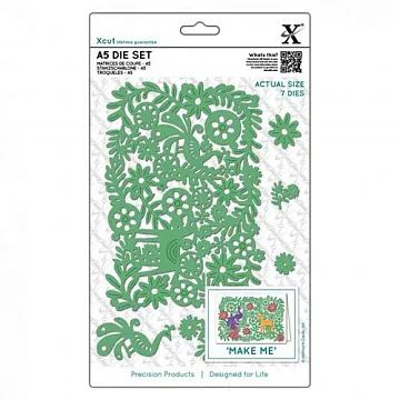 Набор ножей для вырубки Xcut "Цветочные мотивы" (DoCrafts)