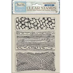 Набор штампов "Silent Sea. Textures", 14х18 см (Stamperia)