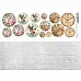 Лист с картинками 10х30 см "Часы 4" (ScrapMania)