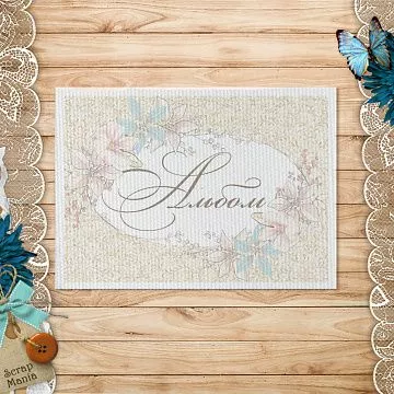 Тканевая карточка "Новогодняя Ванилька. Альбом" (ScrapMania)