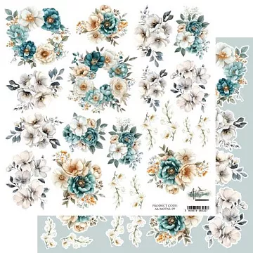 Бумага 30х30 см "Magic of the Northern Lights. Для вырезания" (Alchemy of Art)