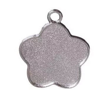 Основа под кабошон "Пряник", цвет серебро