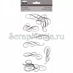 Набор штампов TPС Studio "Вензеля"