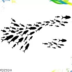 Штамп "Дайвинг. Рыбий косяк", 8,4х4,2 см (Арт-кладовая) Штамп "Дайвинг. Рыбий косяк", 8,4х4,2 см (Арт-кладовая)
