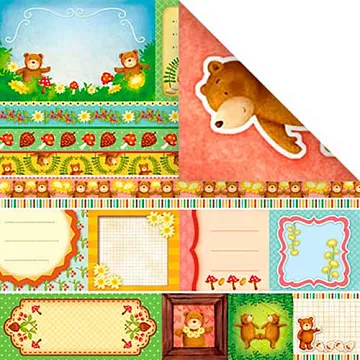 Бумага "Медведи. Карточки" (Mr.Painter)