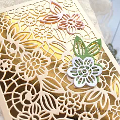 Нож "Кружево. Цветы сказочные. Фон", 10х15 см (ScrapMania)