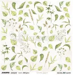 Бумага 30х30 "Sunflowers. Leaves 7" (ScrapAndMe)