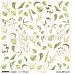 Бумага 30х30 "Sunflowers. Leaves 7" (ScrapAndMe)