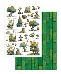 Набор бумаги А4 "Лукоморье", 8 листов (ScrapMania)