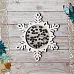 Чипборд "Сканди Новый Год. Шейкер снежинка большая" (ScrapMania)