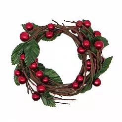 Ягодный венок "Красный" (Рукоделие)