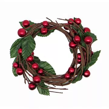 Ягодный венок "Красный" (Рукоделие)