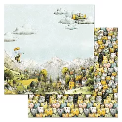 Набор бумаги 20х20 см "СуперБабушка", 12 листов (ScrapMania) Набор бумаги 20х20 см "СуперБабушка", 12 листов (ScrapMania)