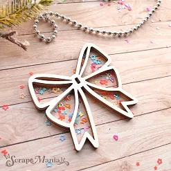 Шейкер "Волшебный снегопад. Бант. Маленький", 7х6,5 см (ScrapMania) Шейкер "Волшебный снегопад. Бант. Маленький", 7х6,5 см (ScrapMania)