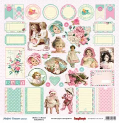 Бумага "Мамины Сокровища. Карточки 2" (ScrapBerry's)