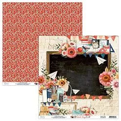 Бумага 30х30 см "School Days 01" (Mintay)