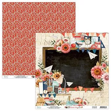 Бумага 30х30 см "School Days 01" (Mintay)