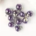 Набор стеклянных подвесок "Шар. Камушки фиолетовые" (АртУзор)