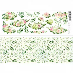 Лист с картинками 10х30 см "Обнимая счастье. Цветы" (ScrapMania)