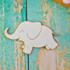 Украшение из чипборда "Слоник 2" (ScrapКрым)