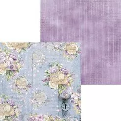 Набор бумаги 30х30 "Сиреневый рассвет", 8 листов (Scrapodelie)