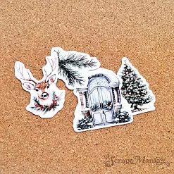 Набор высечек из бумаги "Сочельник", 36 шт (ScrapMania)