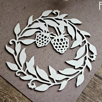 Украшение из чипборда "Рамка ботаника" (Fantasy)