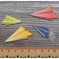 Набор украшений из цветного чипборда "Бумажные самолетики" (Благолис)