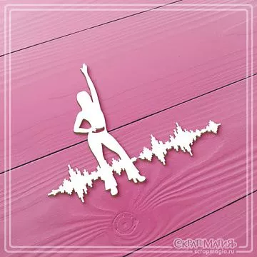 Чипборд "В ритме диско", 2 шт (СкрапМагия)