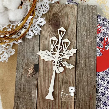 Чипборд "Рождественский фонарь", 5,3х9,2 см (LeoMammy)