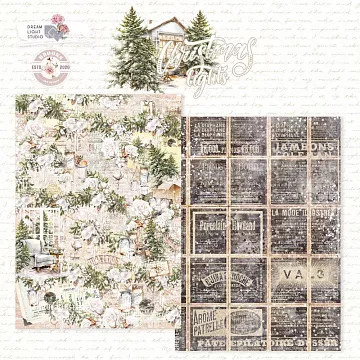 Бумага А4 "Christmas lights 5" (DreamLight Studio)
