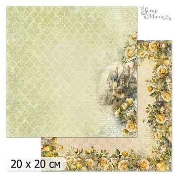 20х20 Бумага "Затерянная среди роз. Дизайн 3" (ScrapMania)