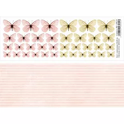 Лист с картинками 10х30 см "Однажды летом. Бабочки" (ScrapMania)