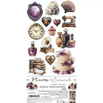 Набор бумаги 30х15 см "Plum & Caramel. Harmony", 18 листов (CraftO'clock)