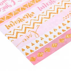 Бумага с глиттером 29х30,5 см "Алфавит" (АртУзор)