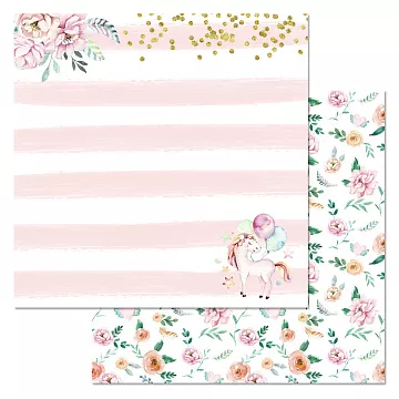 Бумага "Розовые грезы. Мечты единорогов" (ScrapMania)