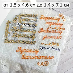 Нож "Школьная жизнь. Любимому педагогу", 1,4х7,1 см (ScrapMania)