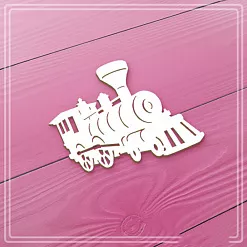 Чипборд "Паровоз 2" 5,8х4,9 см (СкрапМагия)